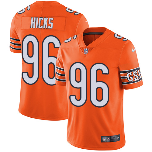 Chicago Bears #96 Akiem Hicks Orange Men's Stitched Limited Rush Jersey Men's