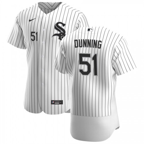 Chicago Chicago White Sox #51 Dane Dunning Men's White Home 2020 Authentic Player Jersey Men's