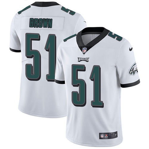Philadelphia Eagles #51 Zach Brown White Men's Stitched Vapor Untouchable Limited Jersey Men's