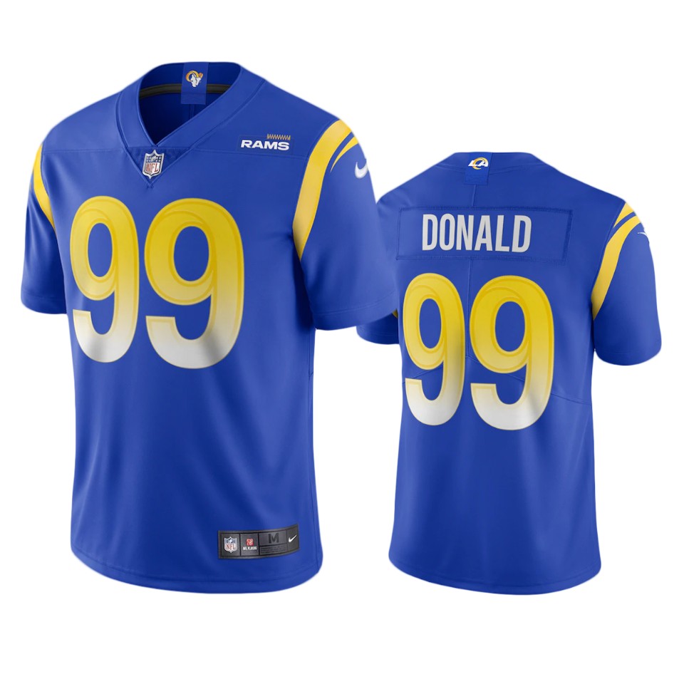 Los Angeles Rams #99 Aaron Donald Men's Vapor Limited Jersey - Royal