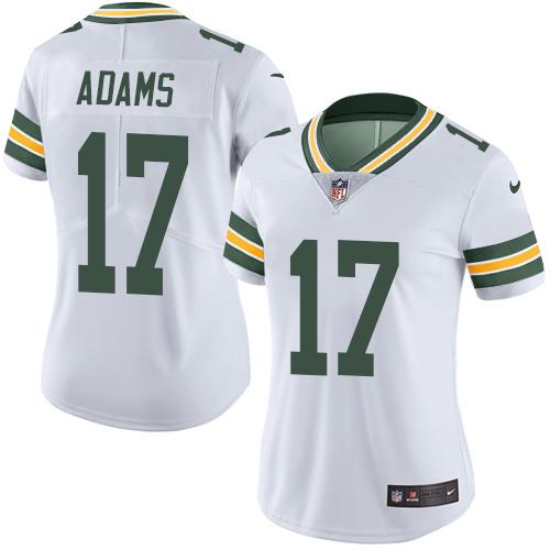 Packers #17 Davante Adams White Women's Stitched Vapor Untouchable Limited Jersey