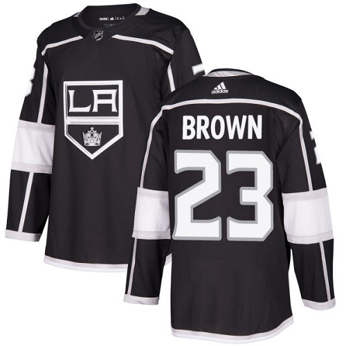 Adidas Los Angeles Kings #23 Dustin Brown Black Home Authentic Stitched Youth Jersey Youth