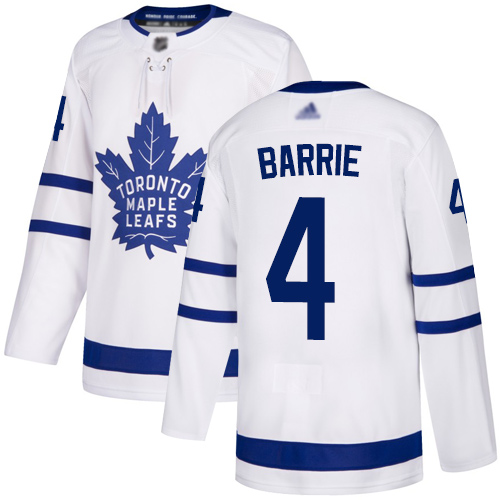 Adidas Maple Toronto Maple Leafs #4 Tyson Barrie White Road Authentic Stitched Jersey Men's