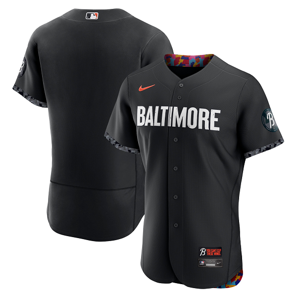 Men's Baltimore Orioles Black 2023 City Connect Flex Base Jersey