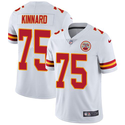 Chiefs #75 Darian Kinnard White Men's Stitched Vapor Untouchable Limited Jersey