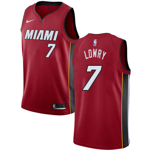 Miami Heat #7 Kyle Lowry Womens Red Swingman Statement Edition Jersey Womens