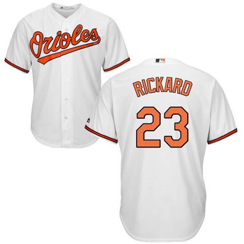 Baltimore Orioles #23 Joey Rickard White Cool Base Stitched Youth Jersey Youth