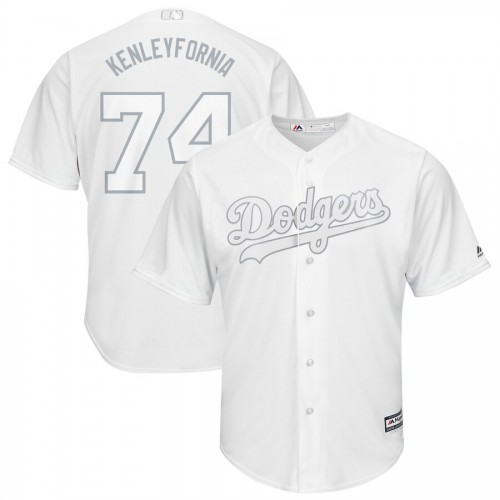 Los Angeles Los Angeles Dodgers #74 Kenley Jansen Kenleyfornia Majestic 2019 Players' Weekend Cool Base Player Jersey White Men's