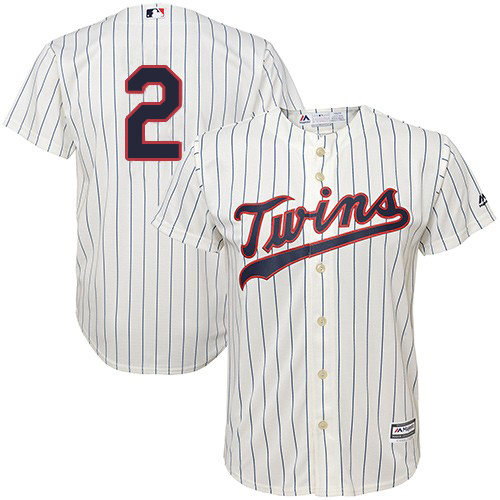 Minnesota Twins #2 Luis Arraez Cream Strip Cool Base Stitched Jersey Men's