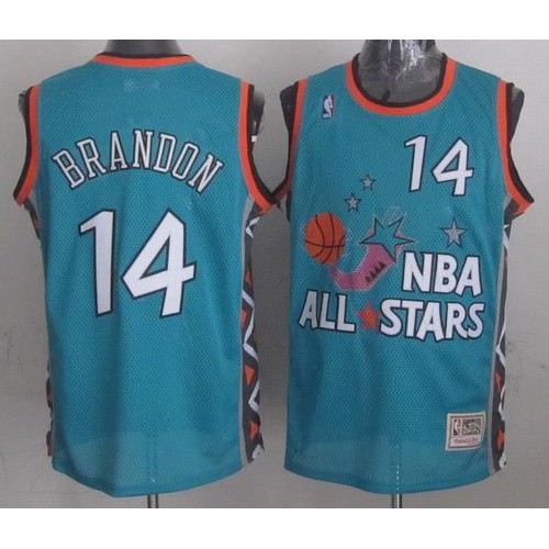 Mitchell And Ness Cleveland Cavaliers #14 Terrell Brandon Light Blue 1996 All-Star Stitched Jersey Mens
