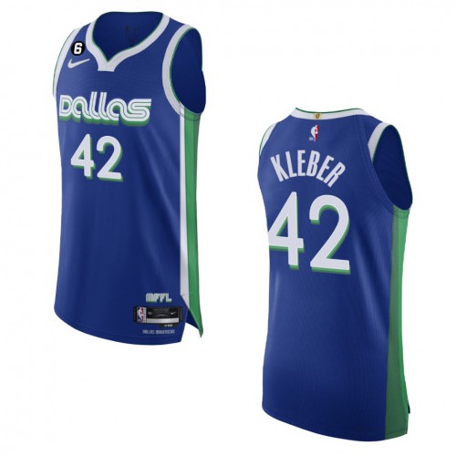Dallas Dallas Mavericks #42 Maxi Kleber Blue 2022-23 Authentic Jersey - City Edition Mens