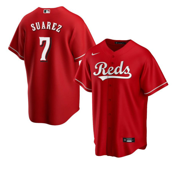 Cincinnati Reds 7 Replica Red Alternate 2020 Replica Eugenio Suarez Jersey