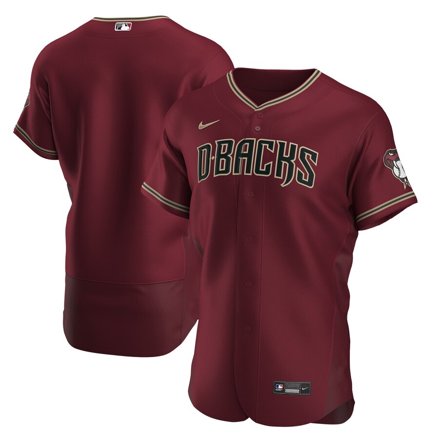 Arizona Diamondbacks Men's Crimson Authentic Alternate Team Jersey