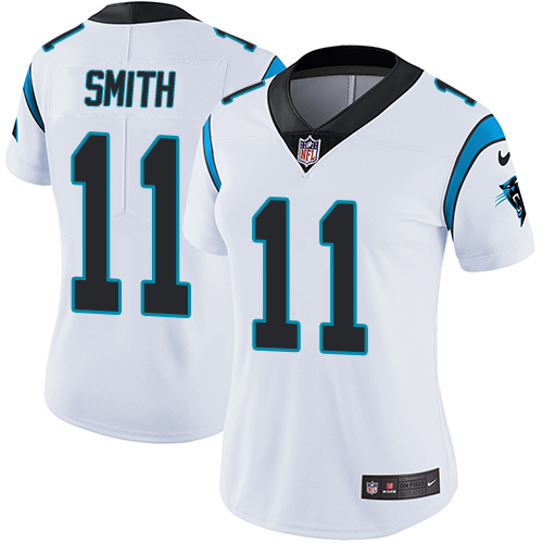 Carolina Panthers #11 Torrey Smith White Women's Stitched Vapor Untouchable Limited Jersey Womens
