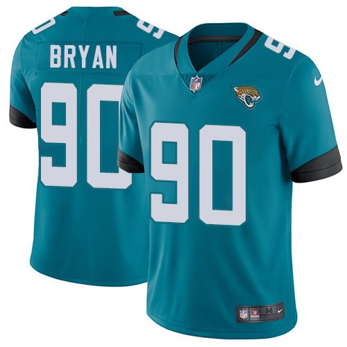 Jacksonville Jaguars #90 Taven Bryan Teal Green Alternate Youth Stitched Vapor Untouchable Limited Jersey Youth