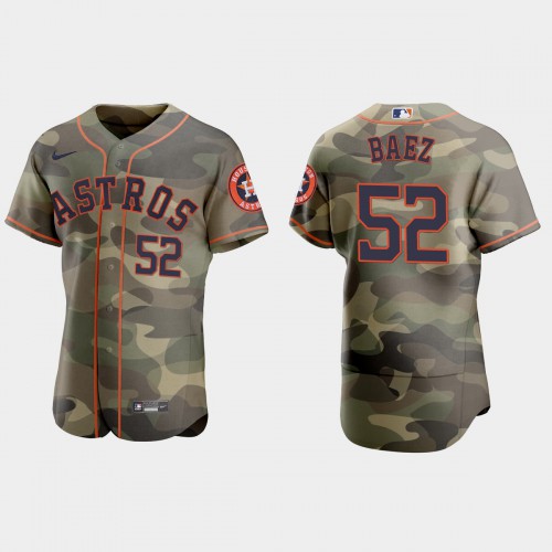 Houston Houston Astros #52 Pedro Baez Men's 2021 Armed Forces Day Authentic Jersey -Camo Men's