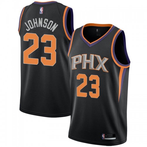 Phoenix Suns #23 Cameron Johnson Black Swingman Statement Edition Jersey Mens