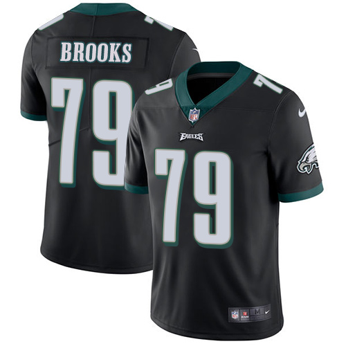 Philadelphia Eagles #79 Brandon Brooks Black Alternate Youth Stitched Vapor Untouchable Limited Jersey Youth