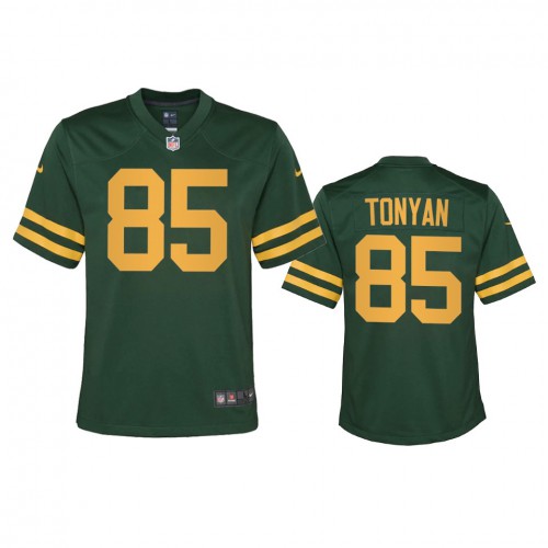 Green Bay Green Bay Packers #85 Robert Tonyan Youth Alternate Game Player Jersey - Green Youth