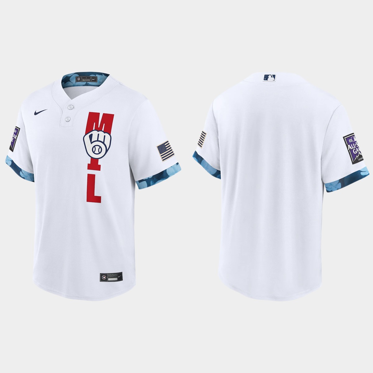 Milwaukee Brewers 2021 All Star Game Fan's Version White Jersey