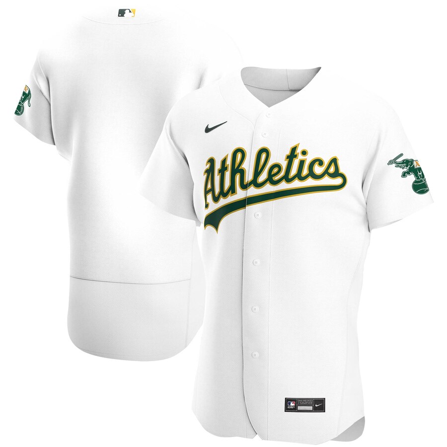 Oakland Athletics Men's White Home 2020 Authentic Official Team Jersey