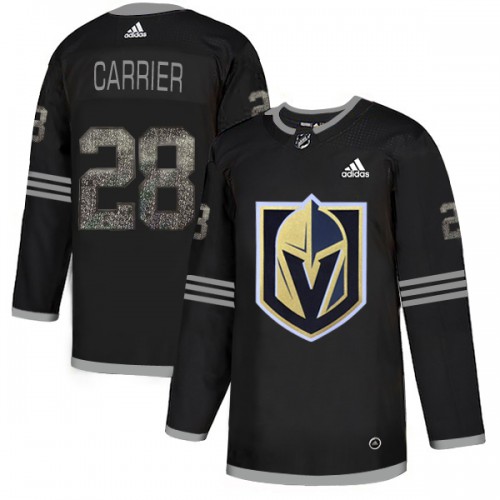 Adidas Golden Vegas Golden Knights #28 William Carrier Black Authentic Classic Stitched Jersey Men's