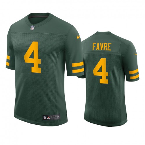 Green Bay Green Bay Packers #4 Brett Favre Men's Alternate Vapor Limited Player Jersey - Green Men's