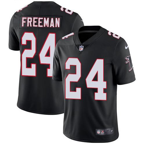 Atlanta Falcons #24 Devonta Freeman Black Alternate Youth Stitched Vapor Untouchable Limited Jersey Youth