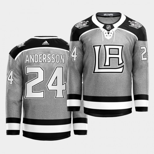 Adidas Los Angeles Kings #24 Lias Andersson 2021 City Concept Stitched Jersey - Black Men's