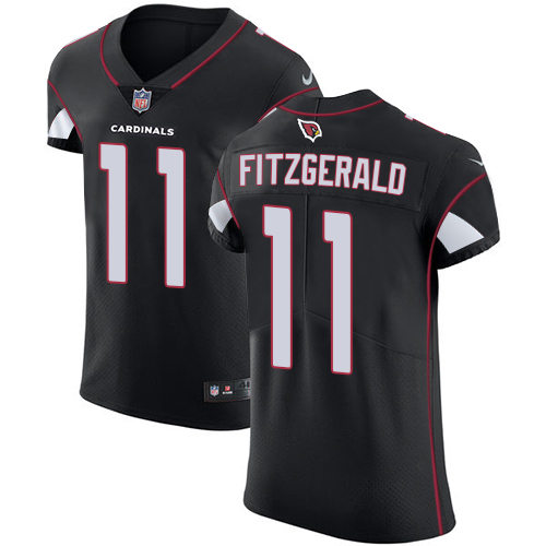 Cardinals #11 Larry Fitzgerald Black Alternate Men's Stitched Vapor Untouchable Elite Jersey