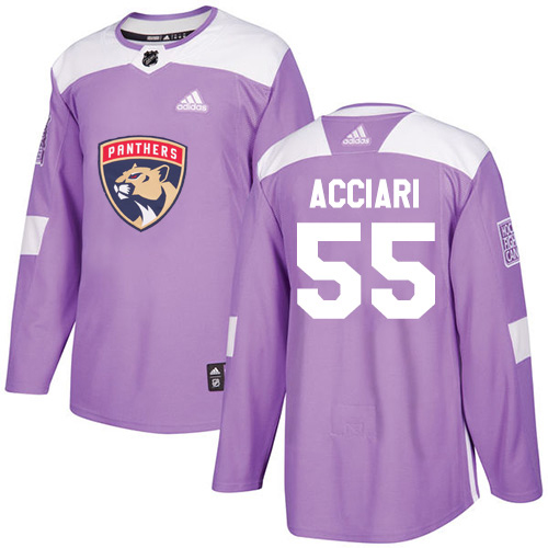 Adidas Florida Panthers #55 Noel Acciari Purple Authentic Fights Cancer Stitched Youth Jersey Youth
