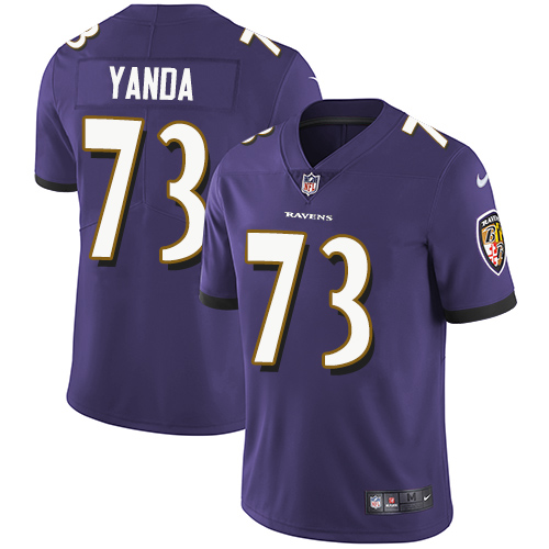Baltimore Ravens #73 Marshal Yanda Purple Team Color Youth Stitched Vapor Untouchable Limited Jersey Youth