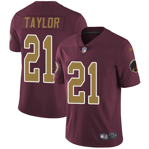 Commanders #21 Sean Taylor Burgundy Red Alternate Men's Stitched Vapor Untouchable Limited Jersey