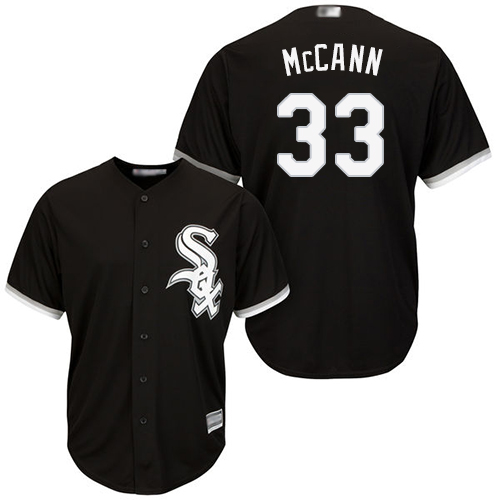 Chicago White Sox #33 James McCann Black Alternate Cool Base Stitched Youth Jersey Youth