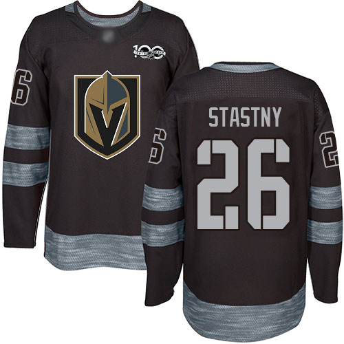 Adidas Golden Vegas Golden Knights #26 Paul Stastny Black 1917-2017 100th Anniversary Stitched Jersey Men's