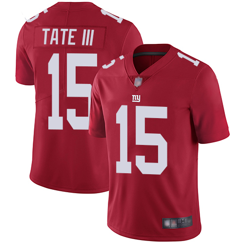 New York Giants #15 Golden Tate III Red Alternate Men's Stitched Vapor Untouchable Limited Jersey Men's