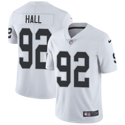Las Vegas Raiders #92 P.J. Hall White Men's Stitched Vapor Untouchable Limited Jersey Men's