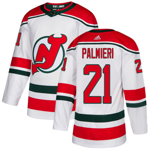 Adidas New Jersey Devils #21 Kyle Palmieri White Alternate Authentic Stitched Youth Jersey Youth