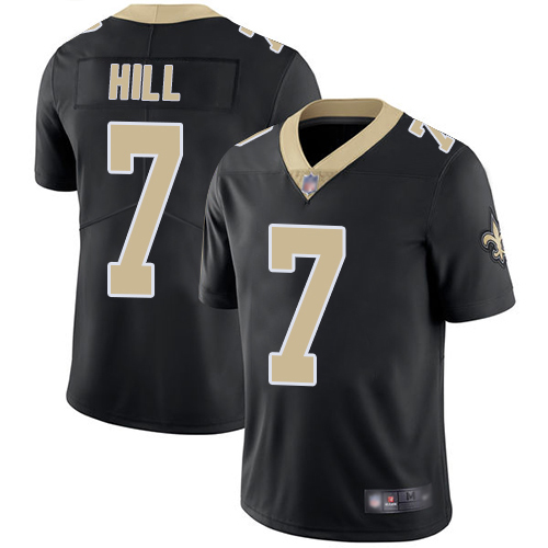 Saints #7 Taysom Hill Black Team Color Youth Stitched Vapor Untouchable Limited Jersey