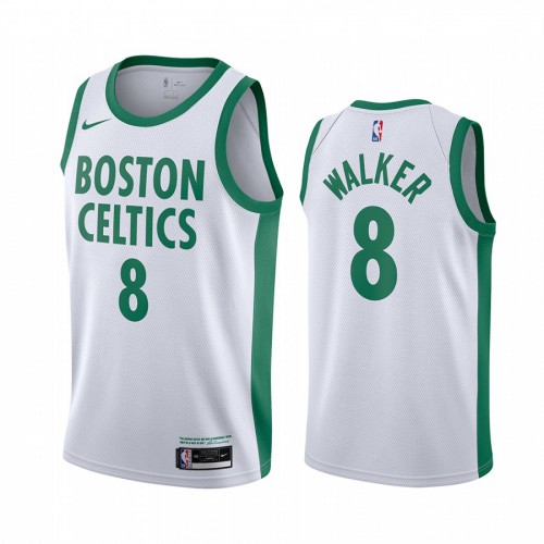 Boston Celtics #8 Kemba Walker White Youth Swingman 2020-21 City Edition Jersey Youth