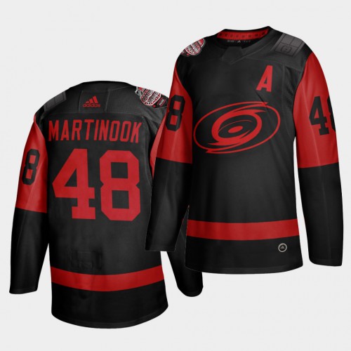 Carolina Carolina Hurricanes #48 Jordan Martinook Black Men's 2021 Stadium Series Outdoor Game Jersey Men's