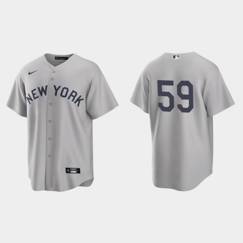 New York New York Yankees #59 Luke Voit Men's Gray 2021 Field of Dreams Game Jersey Men's