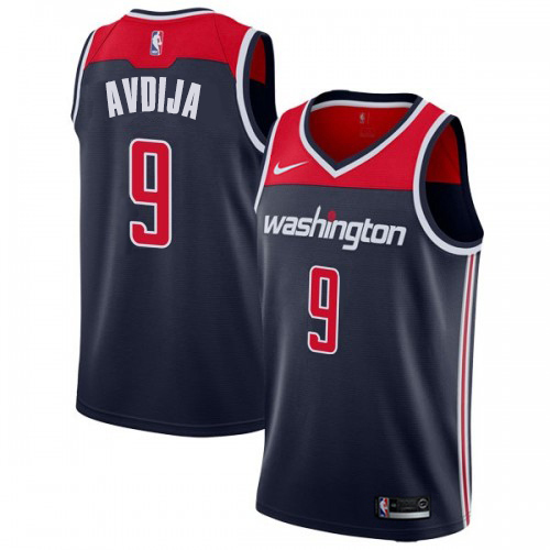 Washington Wizards #9 Deni Avdija Navy Blue Youth Swingman Statement Edition Jersey Youth