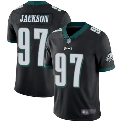 Philadelphia Eagles #97 Malik Jackson Black Alternate Youth Stitched Vapor Untouchable Limited Jersey Youth