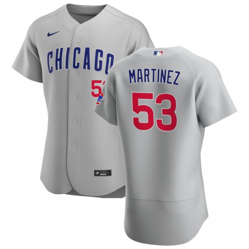 Chicago Chicago Cubs #53 Jose Martinez Men's Gray Road 2020 Authentic Team Jersey Men's