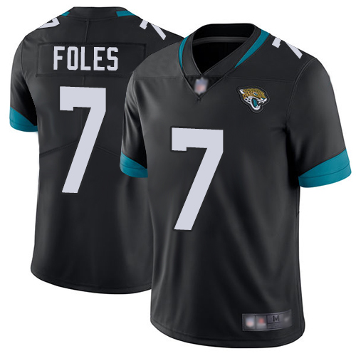 Jacksonville Jaguars #7 Nick Foles Black Team Color Men's Stitched Vapor Untouchable Limited Jersey Men's