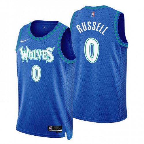 Minnesota Minnesota Timberwolves #0 DAngelo Russell Mens Royal 2021/22 Swingman Jersey - City Edition Mens