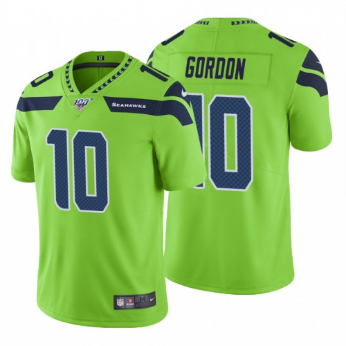 Seattle Seahawks #10 Josh Gordon Green Men's Vapor Rush Limited 100 Jersey Men's