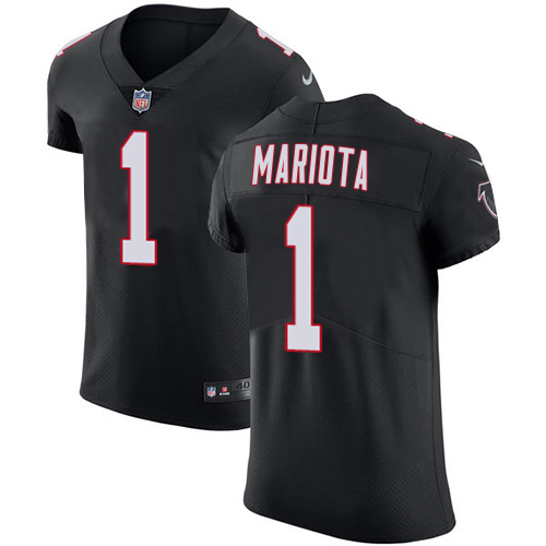 Falcons #1 Marcus Mariota Black Alternate Men's Stitched New Elite Jersey