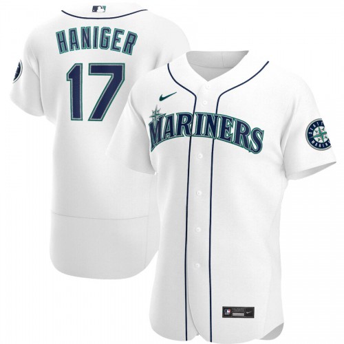 Seattle Seattle Mariners #17 Mitch Haniger Men's White Home 2020 Authentic Player Jersey Men's